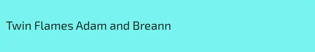 Twin Flames Adam and Breann